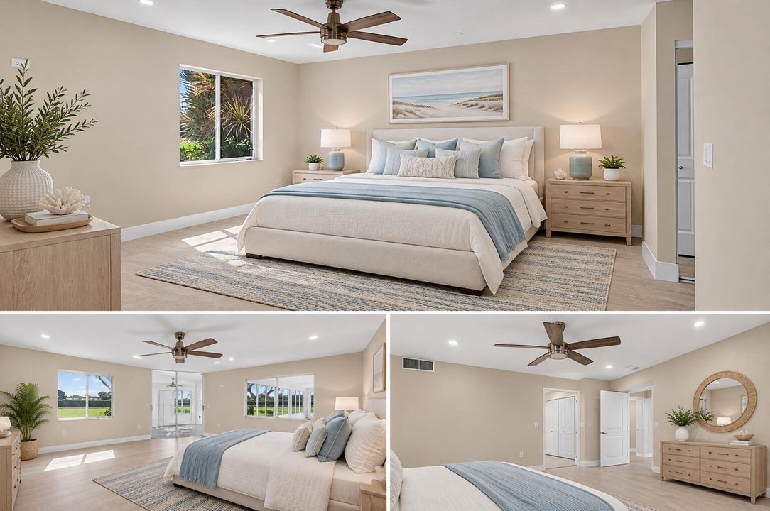 Modern Coastal Bedroom Collage