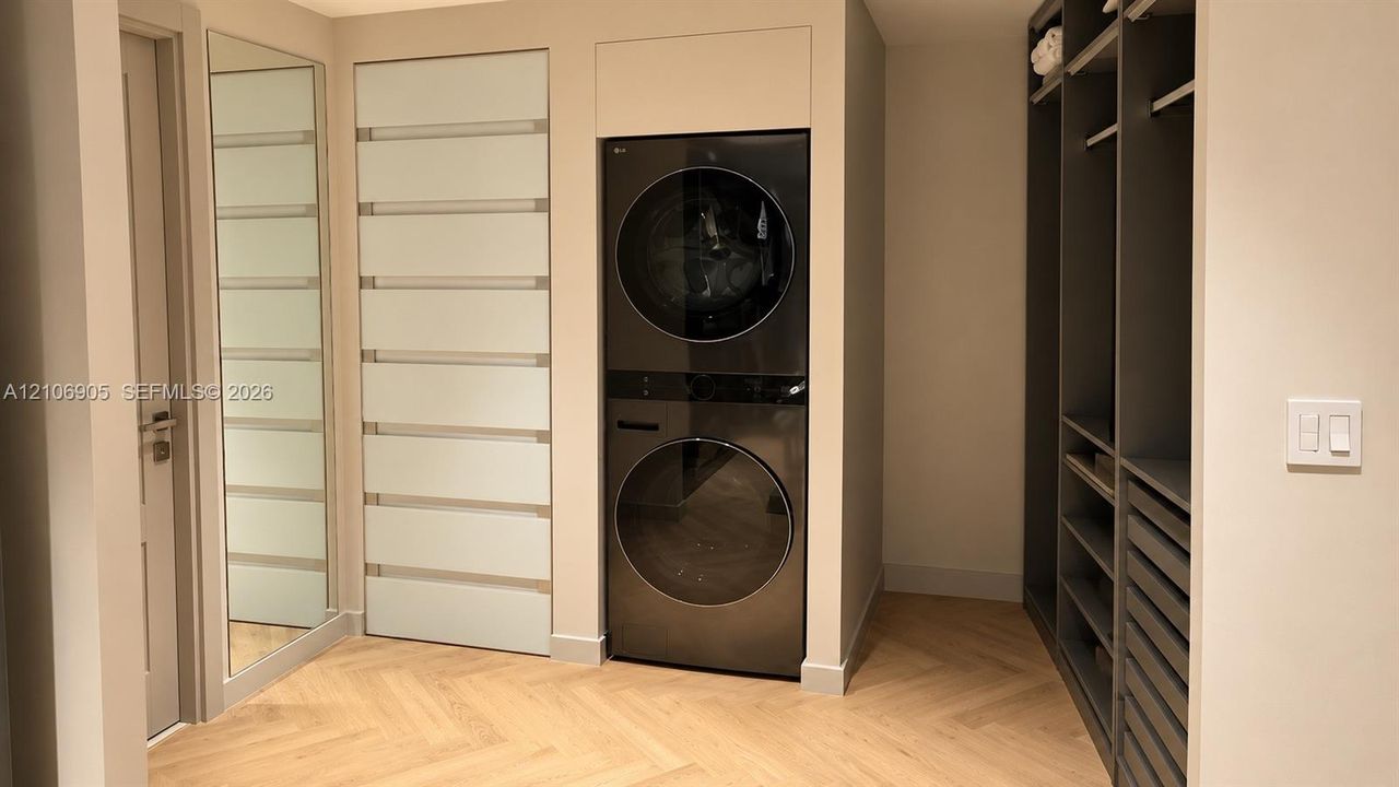 laundry in master