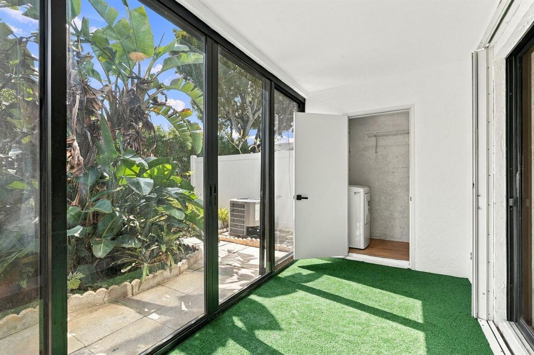 Closed patio