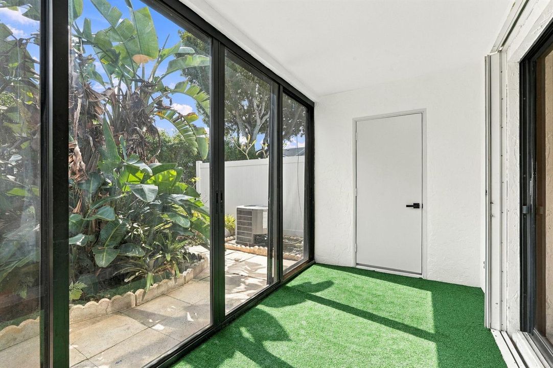 Closed patio