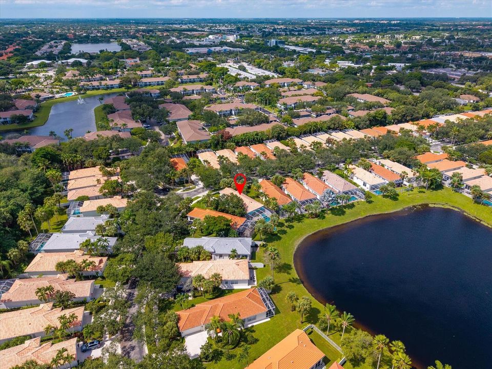 Aerial Pie Shaped Lot