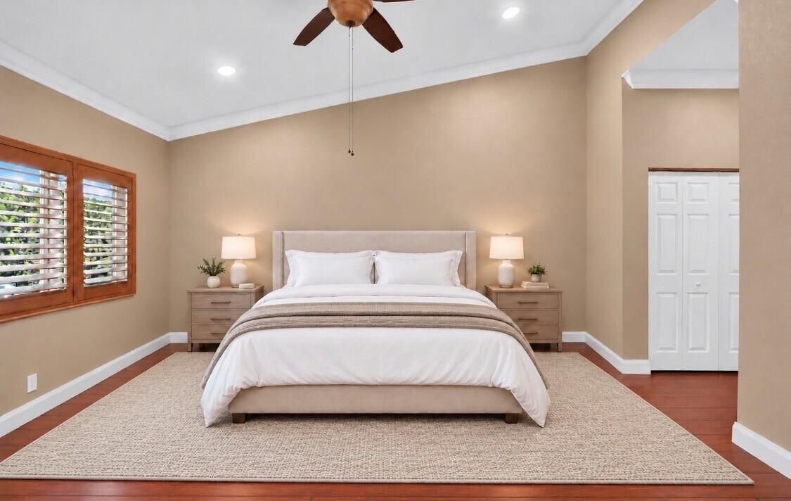 Primary Suite virtually staged