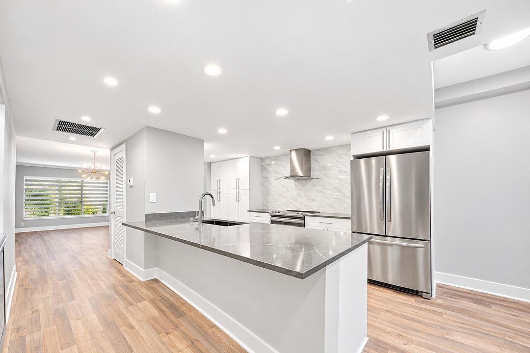 Modern Open-Concept Kitchen and Living S