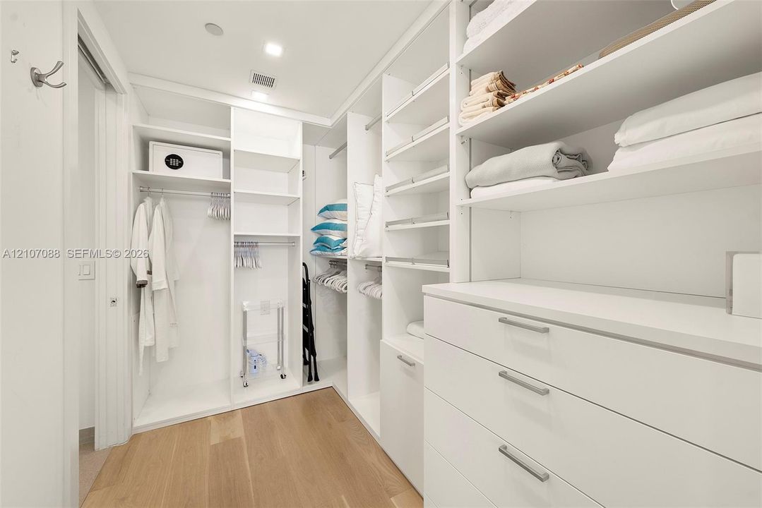 Custom walk-in closet