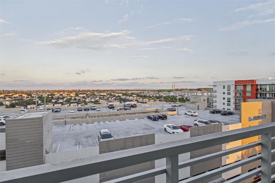 Balcony featuring expansive view
