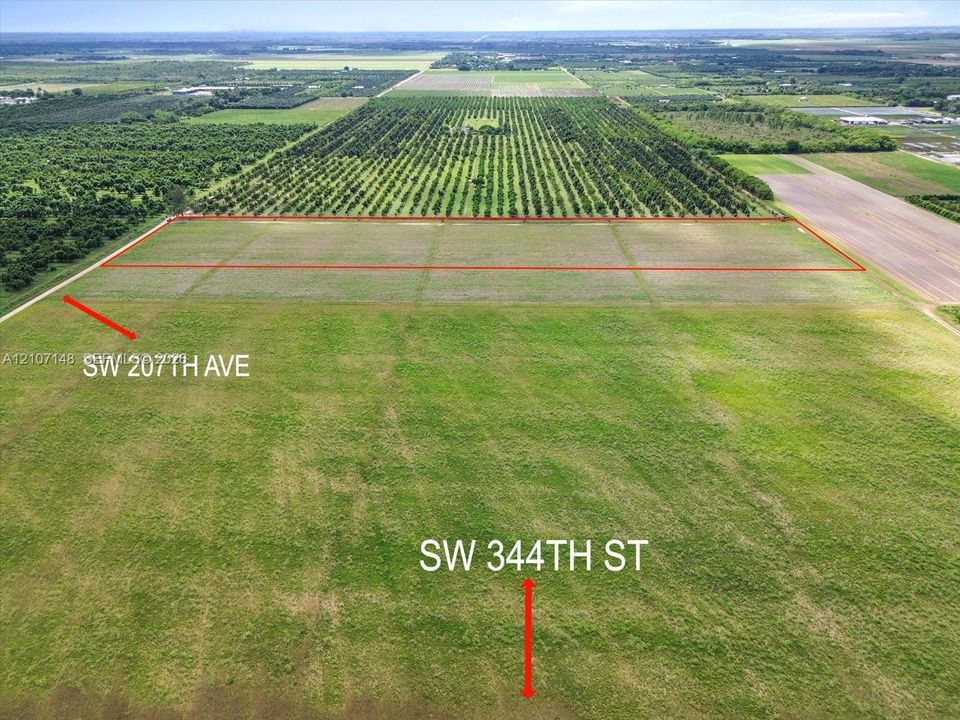 Expansive parcel of open land featuring street-front access at the intersection of SW 207th Avenue and SW 344th Street