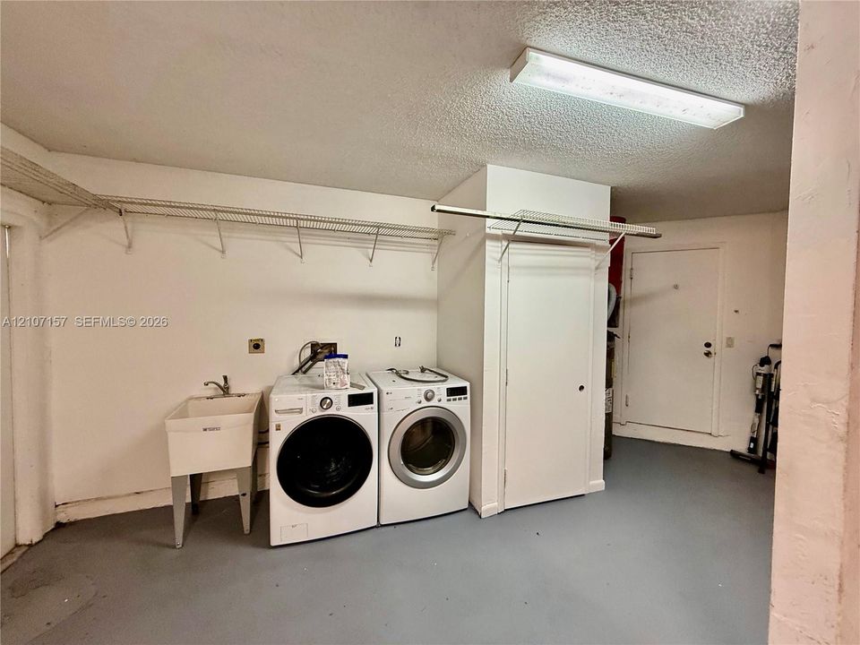 Laundry in Garage