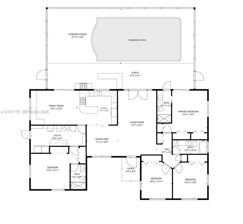 Floor plan - w pool