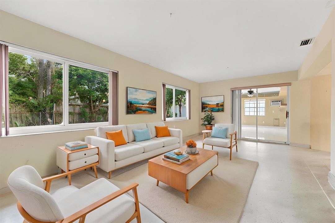 Family Room - Virtually Staged