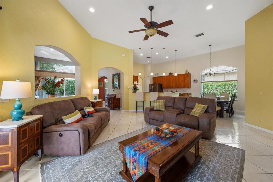 Family Room Into Kitchen