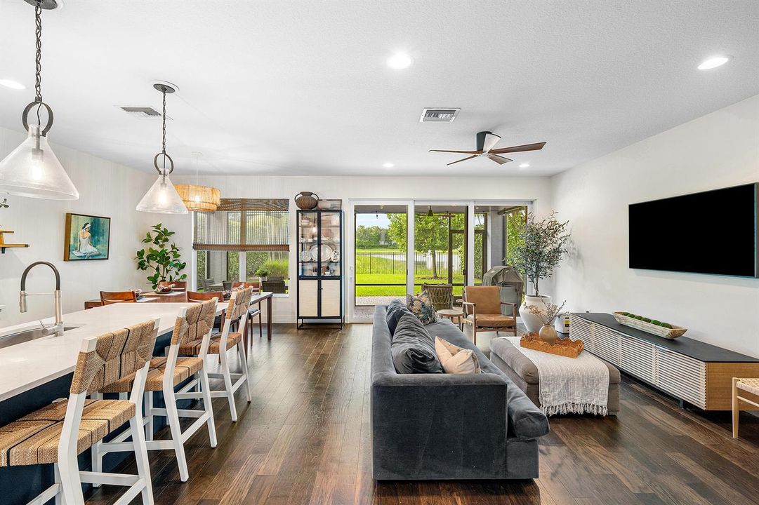Open Concept Living and Dining Area