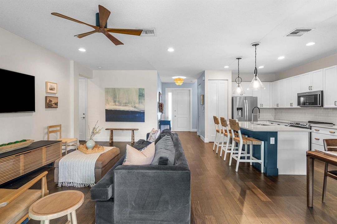 Living Room and Kitchen Open Layout