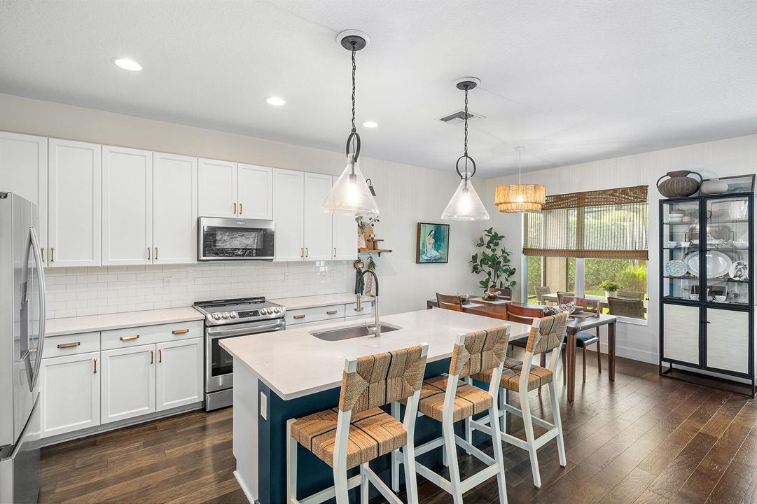 Kitchen and Dining Area Wide View