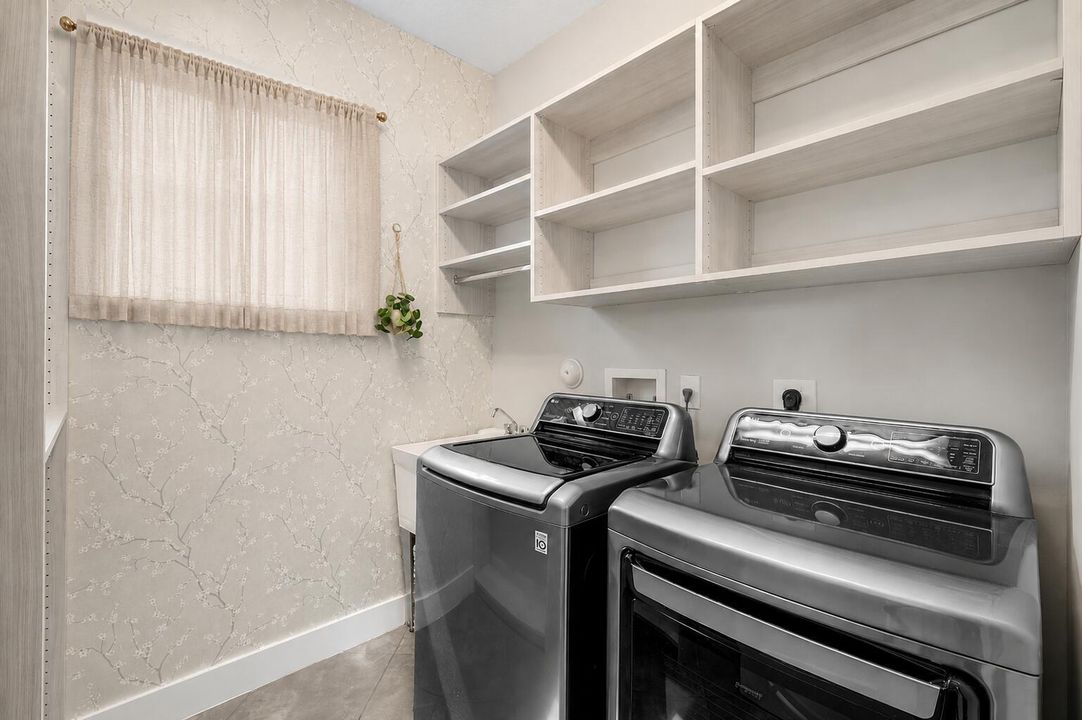 Modern Neutral Laundry Room