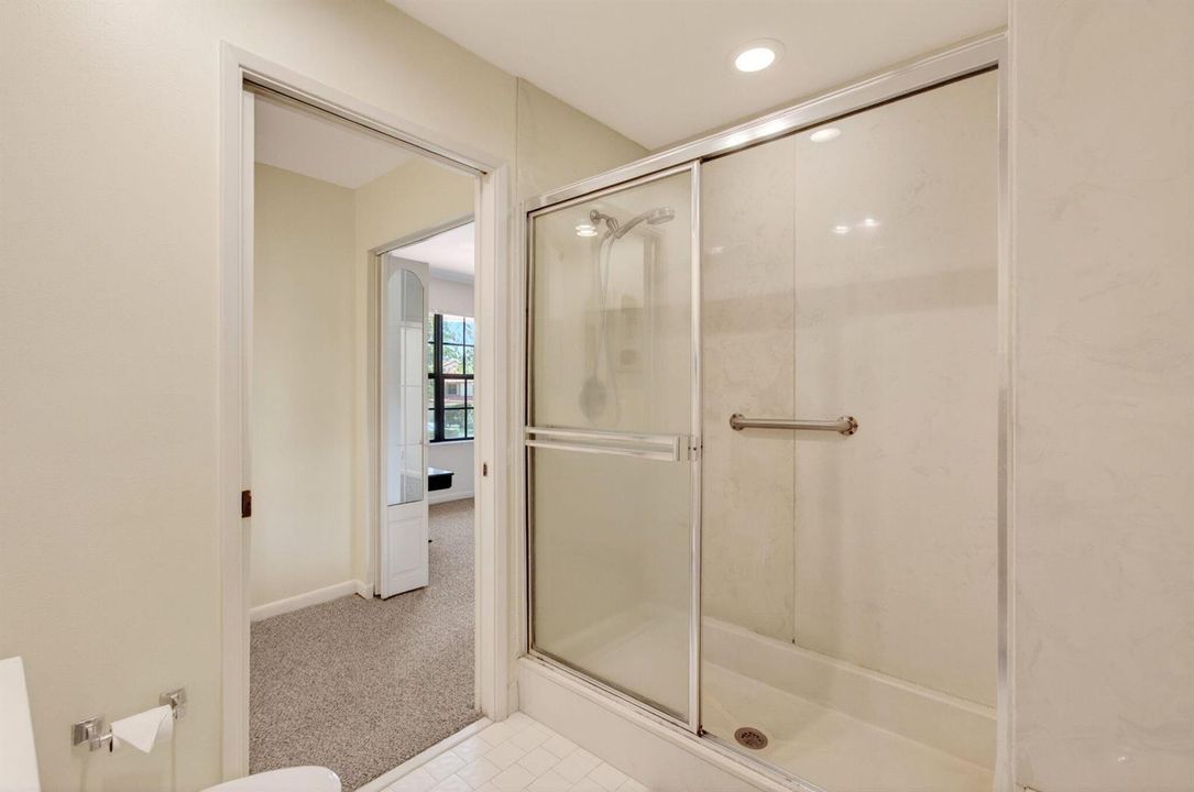 Master shower