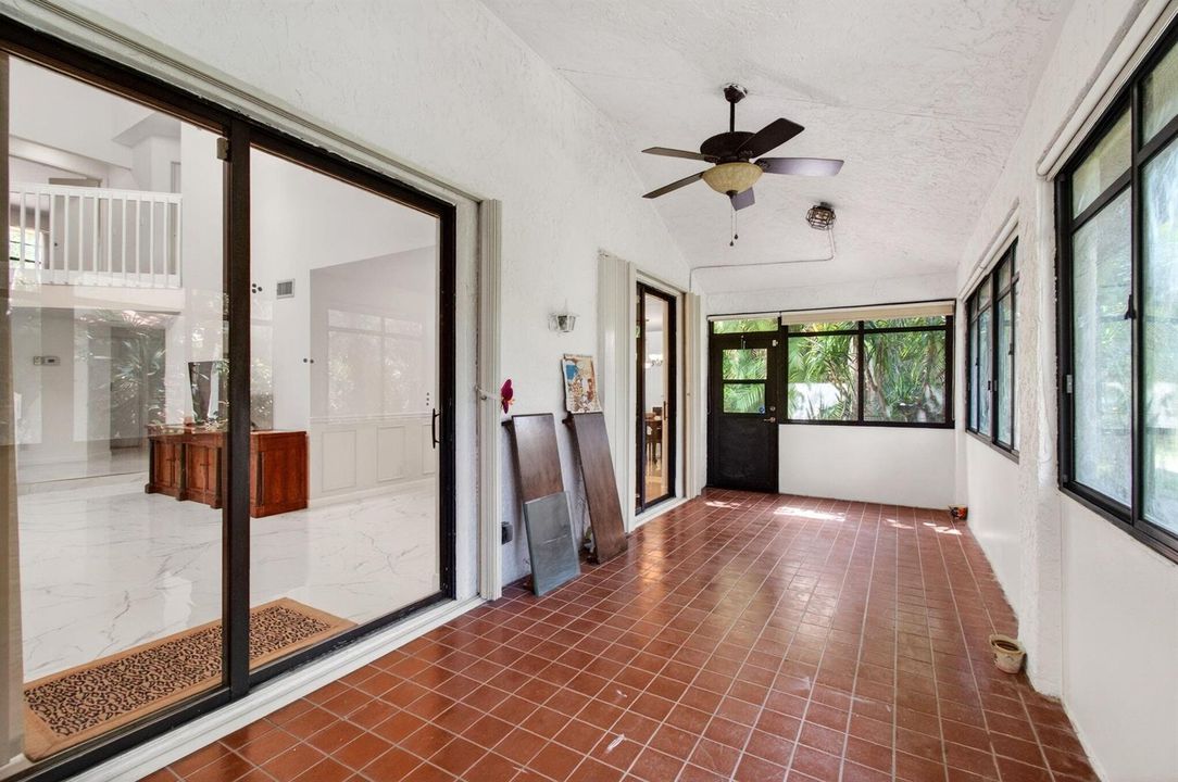 enclosed patio