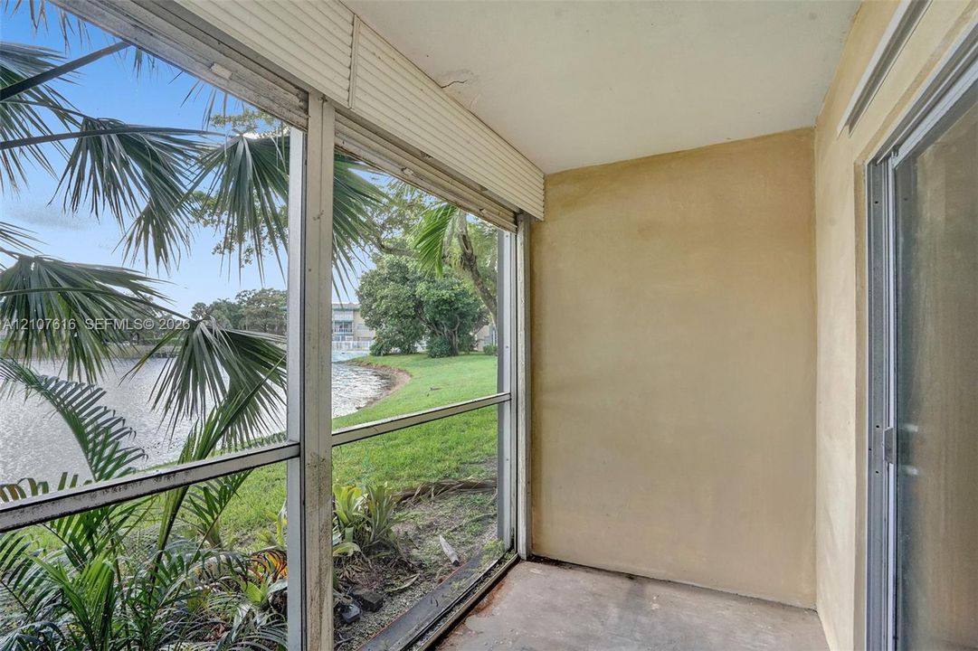 Screen-enclosed porch