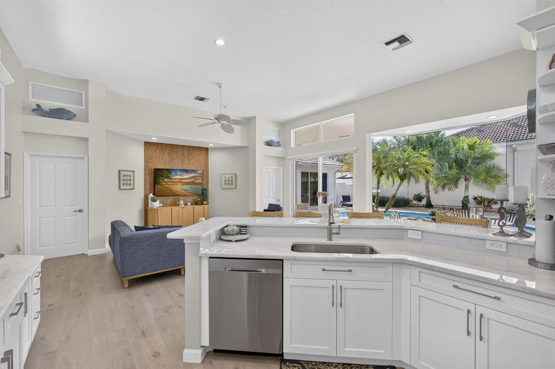 Look Out to the Pool and Patio