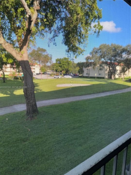 view from the balcony