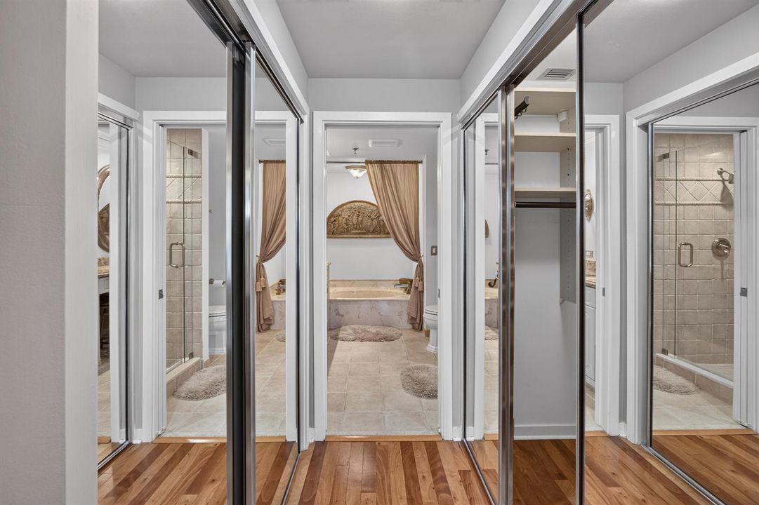 Closets.