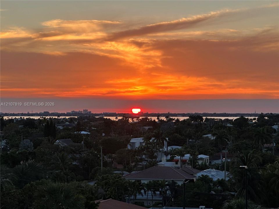Sunset view from your living room