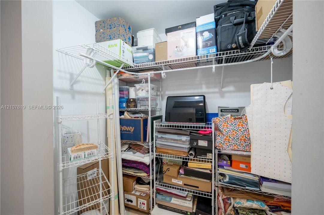 Walk in closet in bedroom #2