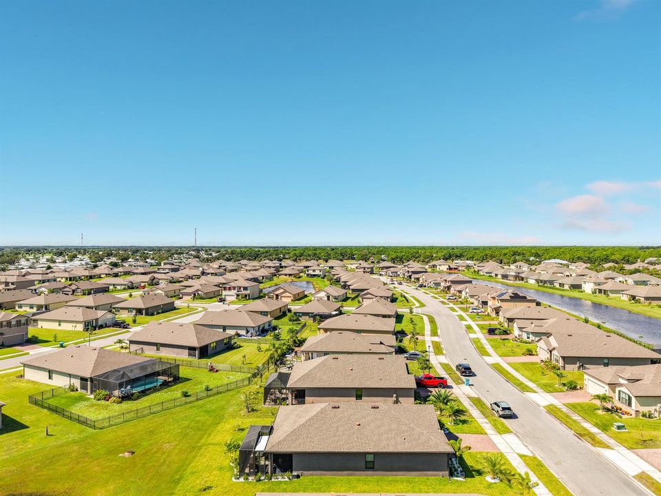 Aerial side with street view