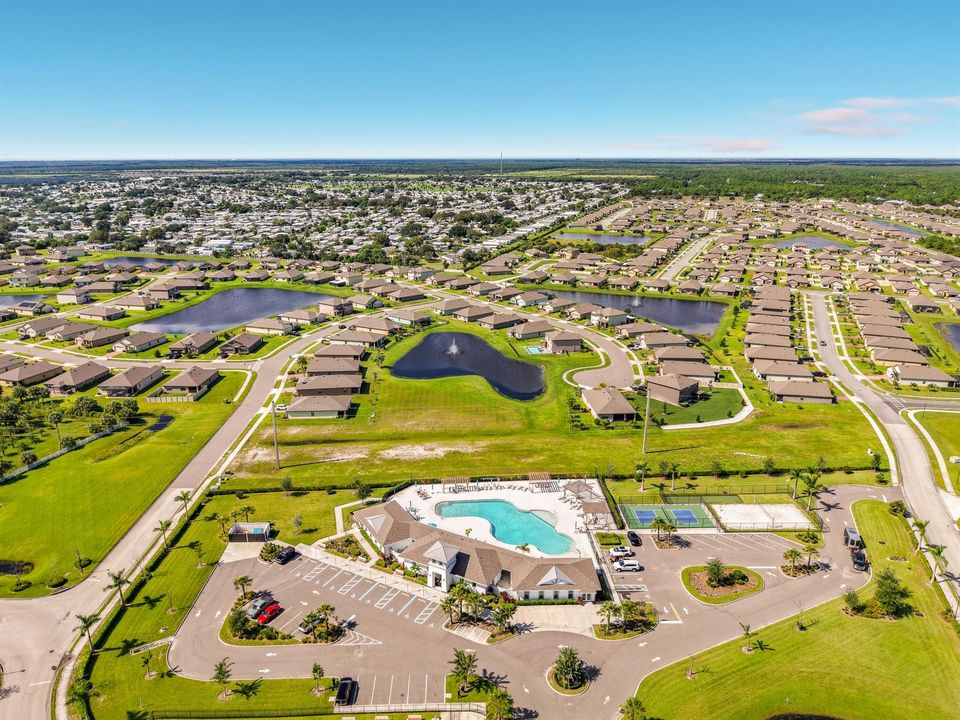 Aerial amenities parking