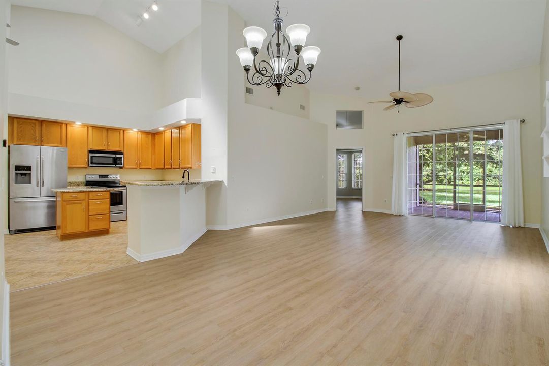 Dining, Living & Kitchen