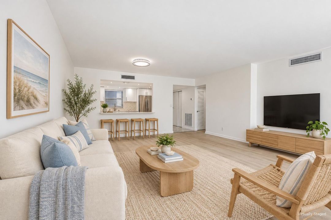 Virtually Staged Living Room