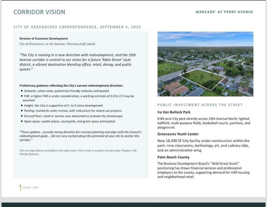 Corridor Vision from the city in Writing