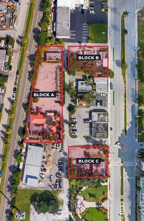 Seven Parcels Outlined