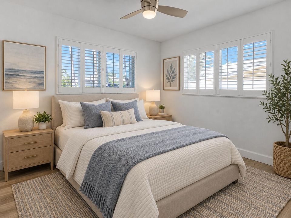 Second bed staged