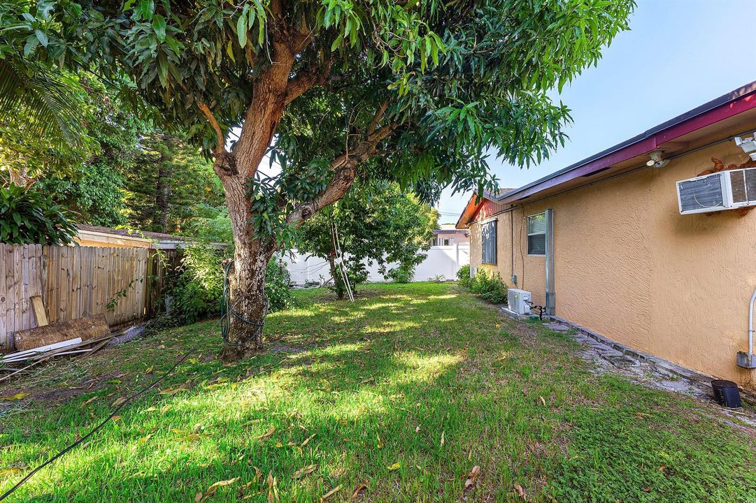 Fenced in yard