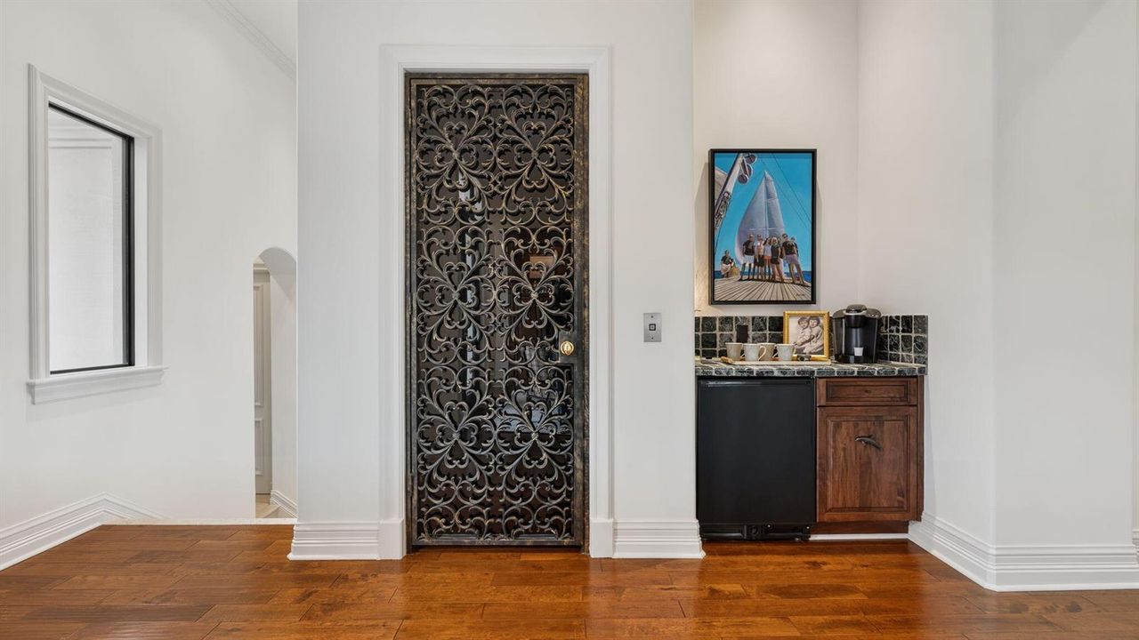 Upstairs Elevator and Morning Bar