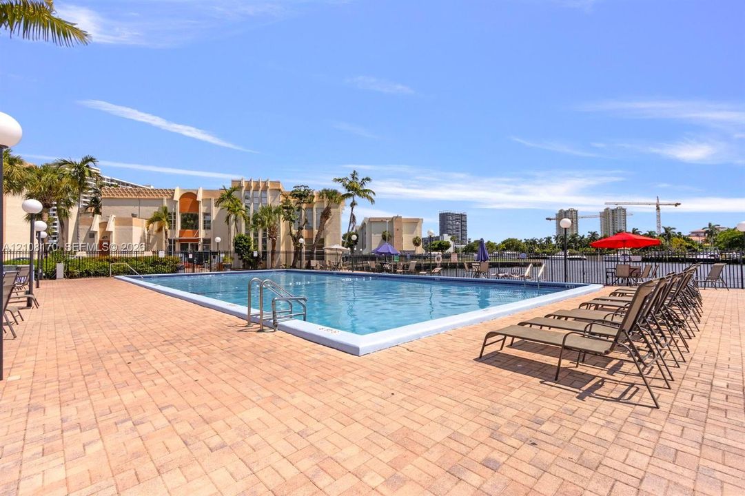 Pool, View to the Bay and Office