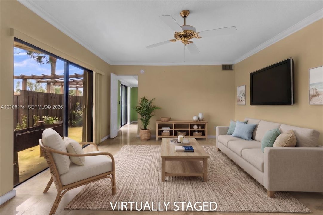 Virtually staged