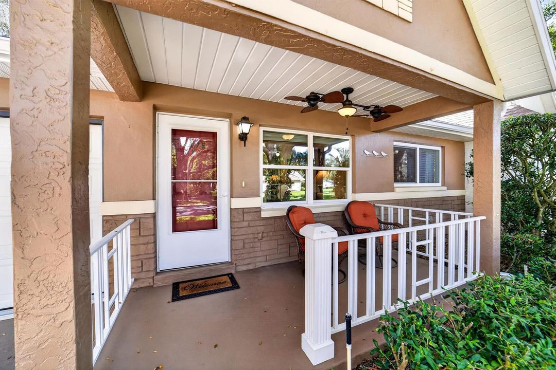 Porch with Ceiling Fan