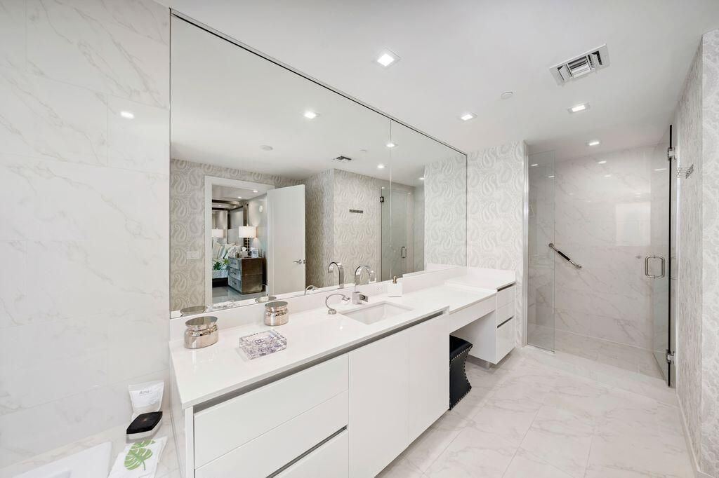 Her Primary Bath with Dressing Table