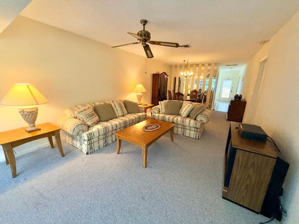 Living room to dining area