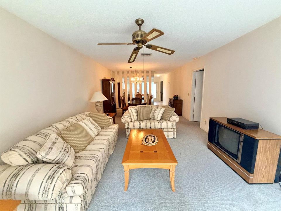 Living room to dining area