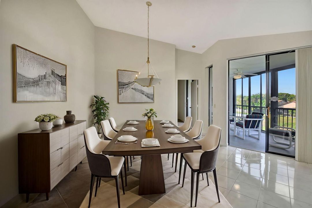 Virtually Staged Formal Dining Area