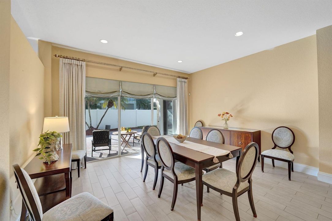 View of Covered Patio from Dining Room