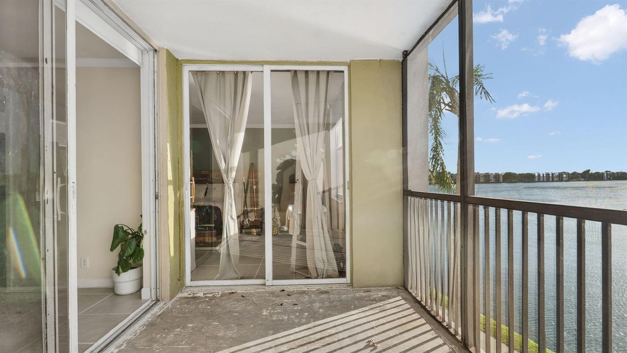 Balcony access from Living and Primary
