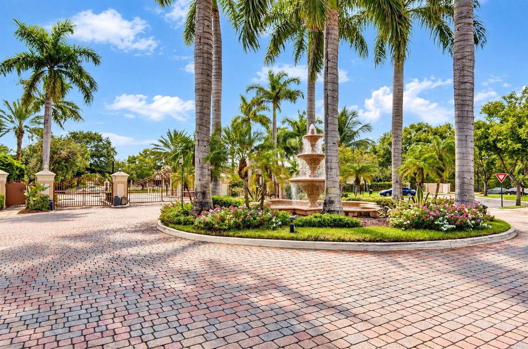 Fountain entrance