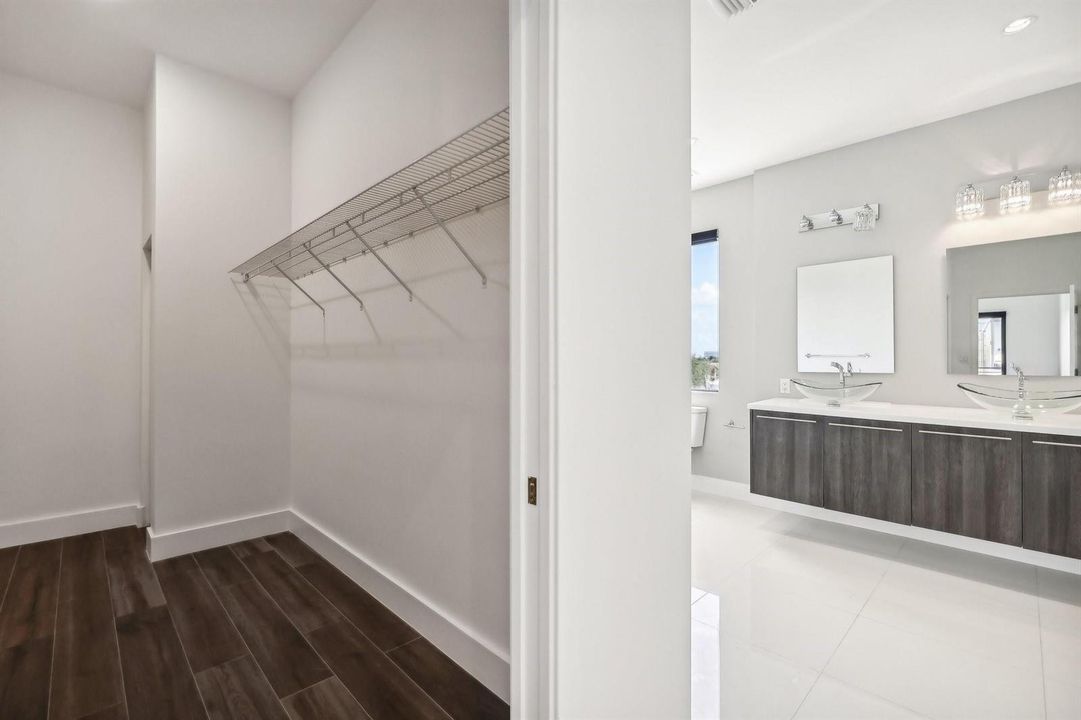 Primary walk-in closet