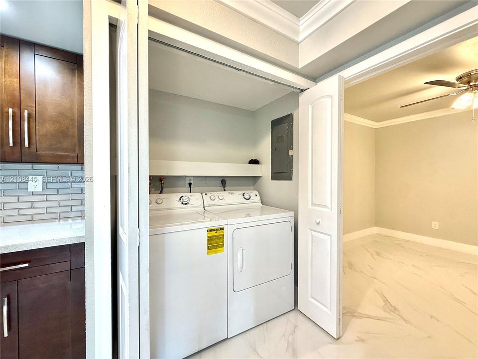 Laundry closet