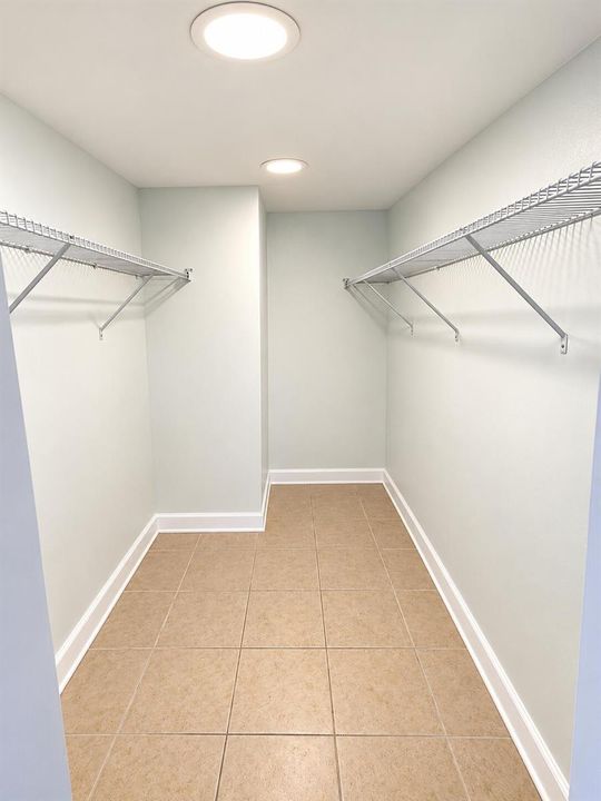 Minimalist Walk-In Closet Interior