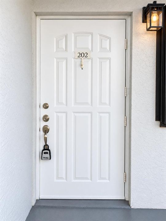 White Door 202 with Lockbox