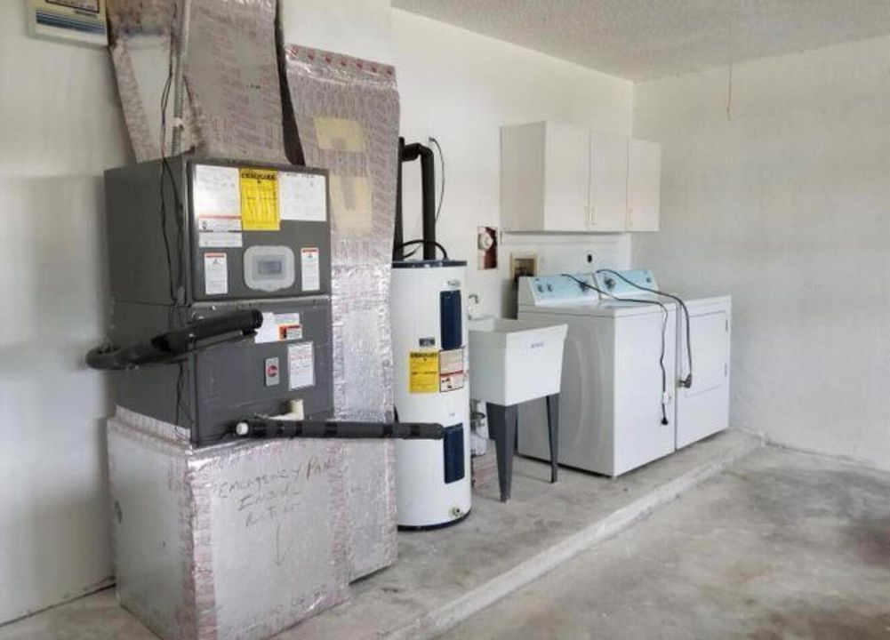 Washer & Dryer in Garage